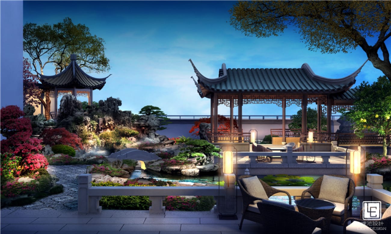 中式私人庭院|空间|景观设计|HOLD得住 - 原创作品 - 站酷 (ZCOOL)